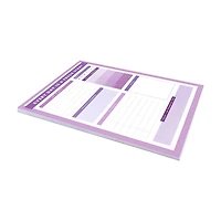 Ryder & Co. Purple Large Daily List Pad, 60 Sheets