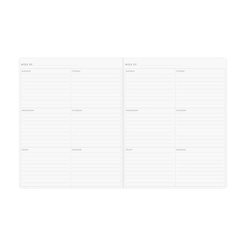 Ryder & Co. Purple Undated Weekly Planner, 96 Pages