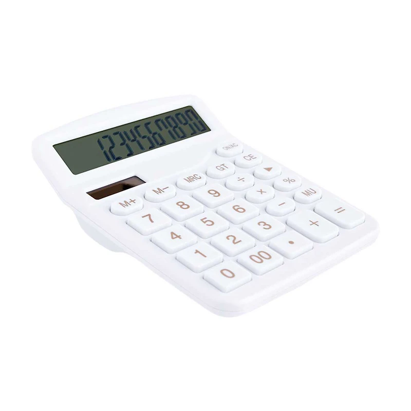 Ryder & Co. Electronic Calculator, White