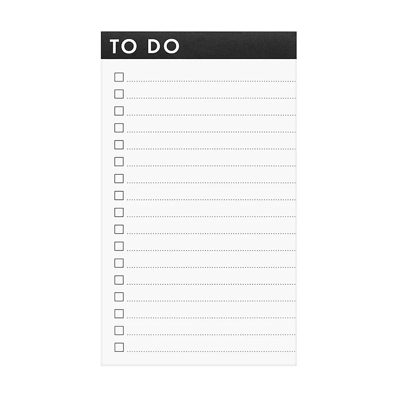 Ryder & Co. White Mini List Pad, 50 Sheets