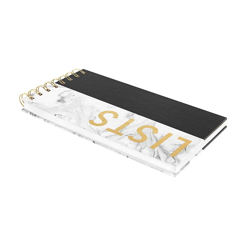 Ryder & Co. Black Spiral List Pad, 80 Sheets