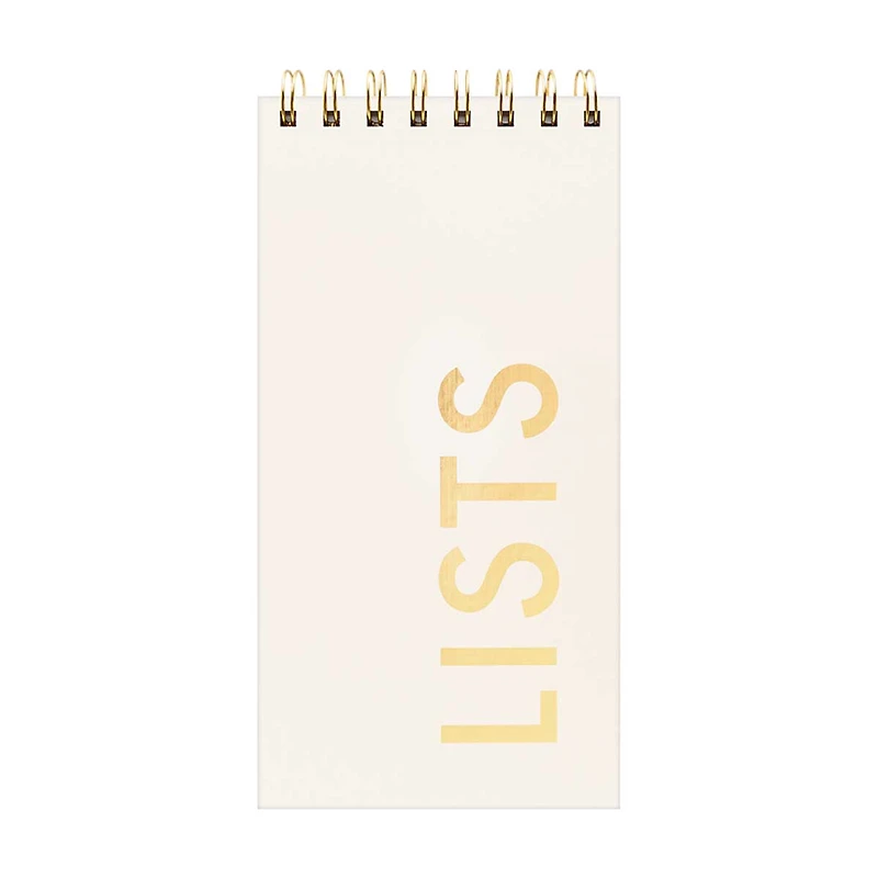 Ryder & Co. Ivory Spiral List Pad, 80 Sheets