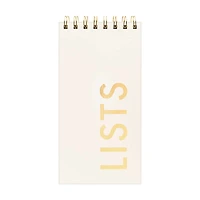 Ryder & Co. Ivory Spiral List Pad, 80 Sheets