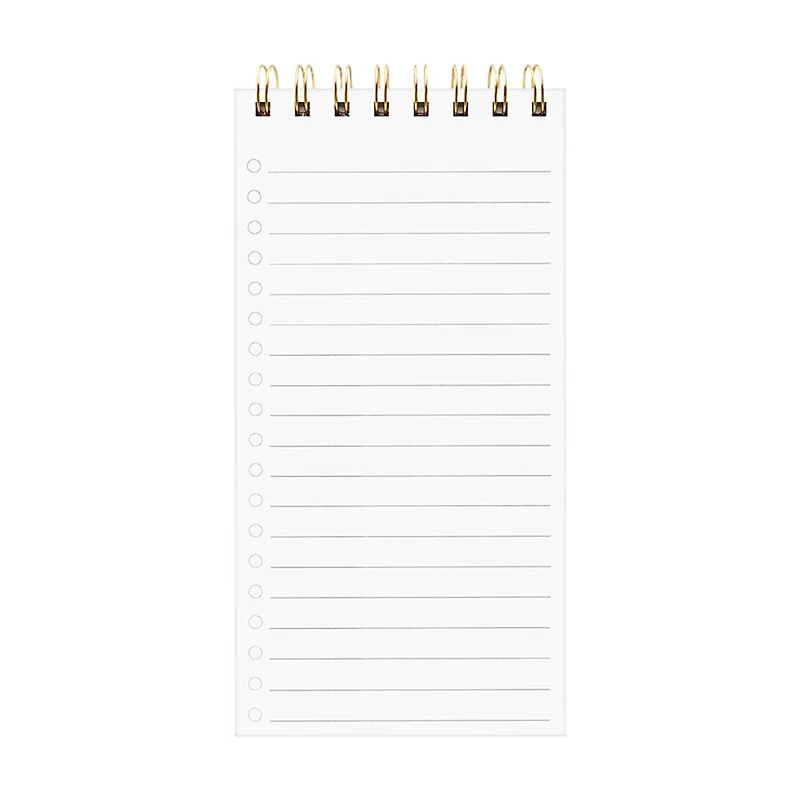 Ryder & Co. Ivory Spiral List Pad, 80 Sheets