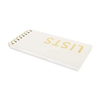 Ryder & Co. Ivory Spiral List Pad, 80 Sheets