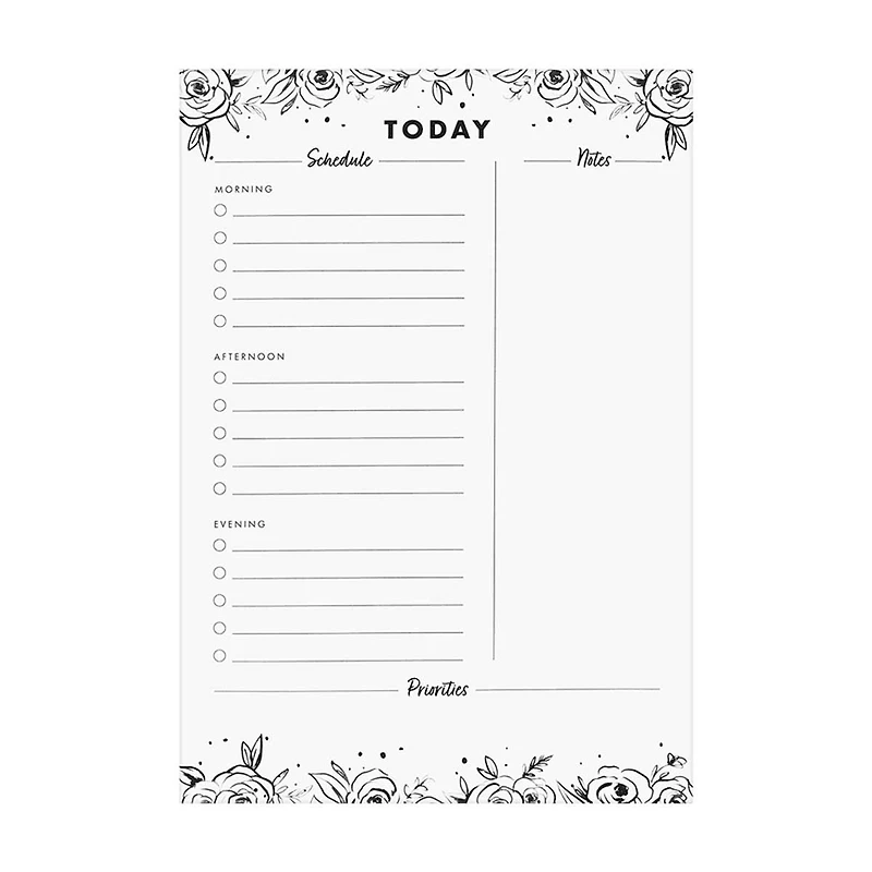 Ryder & Co. White Large Daily List Pad, 60 Sheets