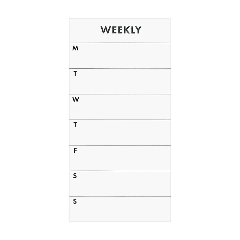Ryder & Co. White Weekly List Pad, 100 Sheets