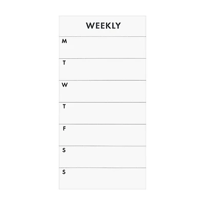 Ryder & Co. White Weekly List Pad, 100 Sheets