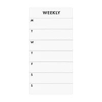 Ryder & Co. White Weekly List Pad, 100 Sheets