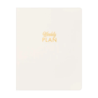 Ryder & Co. Ivory Undated Weekly Planner, 96 Pages