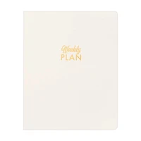 Ryder & Co. Ivory Undated Weekly Planner, 96 Pages