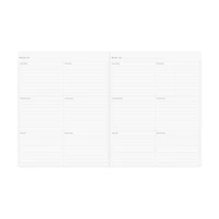 Ryder & Co. Ivory Undated Weekly Planner, 96 Pages