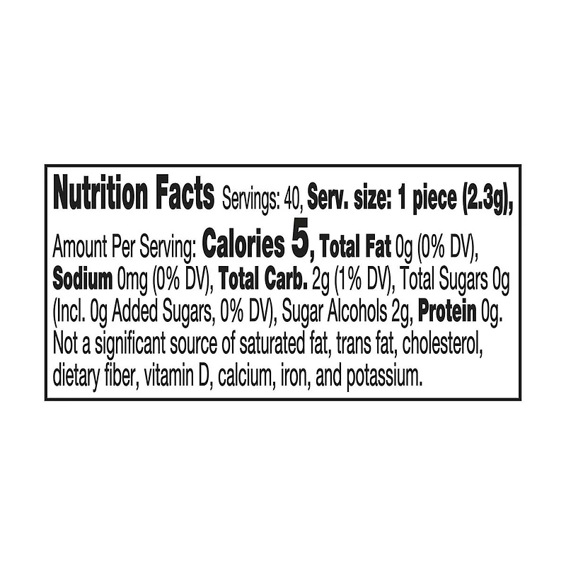 Ice Breakers Ice Cubes Cinnamon Sugar Free Chewing Gum, 3.24 oz - 40 pcs