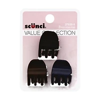 Scunci Claw Hair Clips, 3 pcs