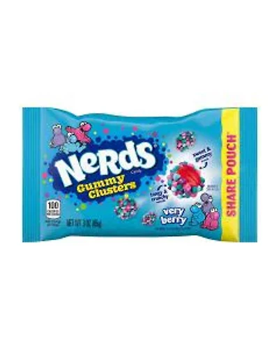 Nerds Very Berry Gummy Clusters Candy, 3 oz