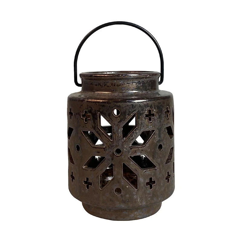 Ceramic Lantern, Bronze