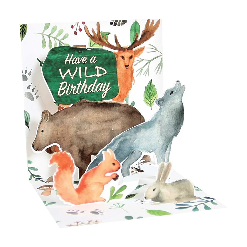 'Have a Wild Birthday' Pop Up Card