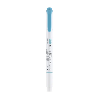 Zebra Pen Mildliner Smoke Blue Dual-Tip Creative Highlighter