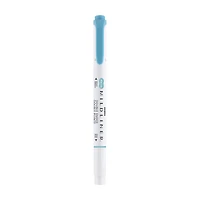 Zebra Pen Mildliner Smoke Blue Dual-Tip Creative Highlighter