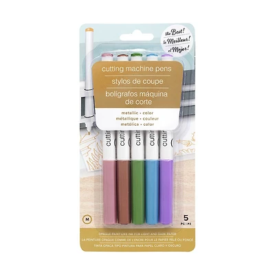American Crafts Cutting Machine Pens, Metallic Color, Pack of 5