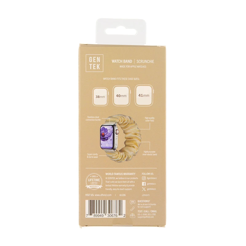 GENTEK Watch Band Scrunchie, 38-41mm, Assorted