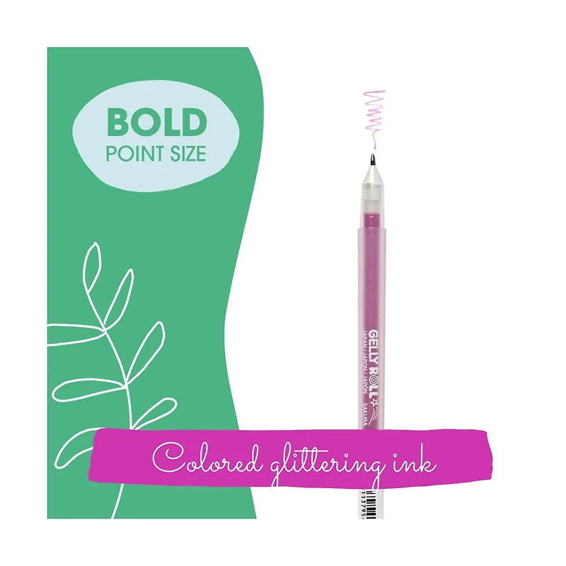Gelly Roll Stardust Glitter Gel Pen, Pink Star