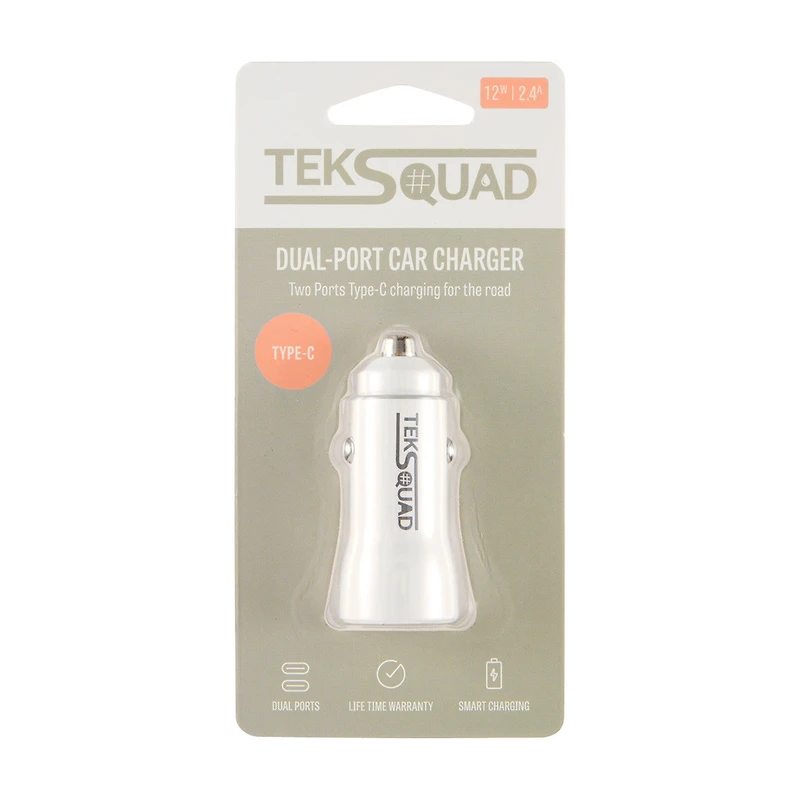 TekSquad Dual-Port Car Charger