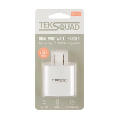 TekSquad Dual Port Wall Charger