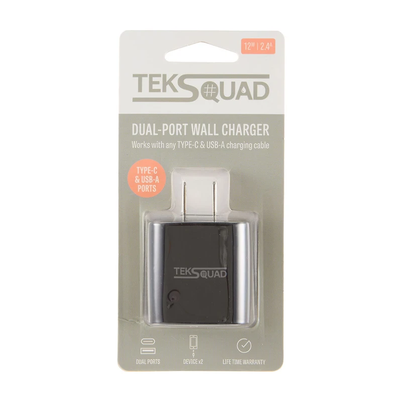 TekSquad Dual Port Wall Charger