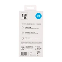 GENTEK Lightning to USB Charging Cable, 6 ft, Black