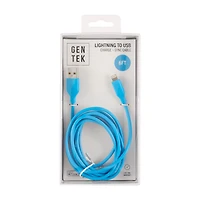 GENTEK Lightning to USB Charging Cable, 6 ft, Assorted