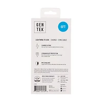 GENTEK Lightning to USB Charging Cable, 6 ft, Assorted