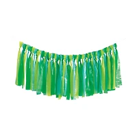Blue & Green Plastic Fringe Backdrop Kit