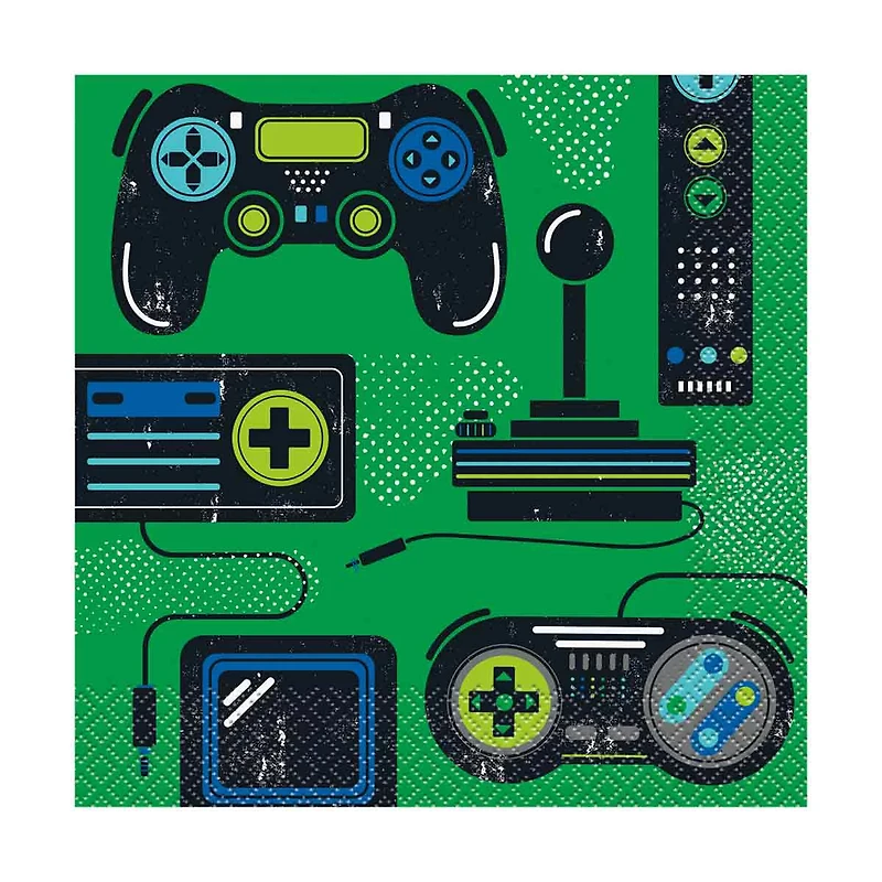 Gamer Birthday Luncheon Napkins, 16 Count