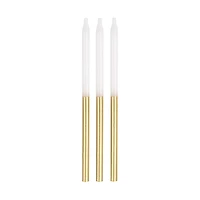 Gold Dipped Birthday Candles, 12 Count