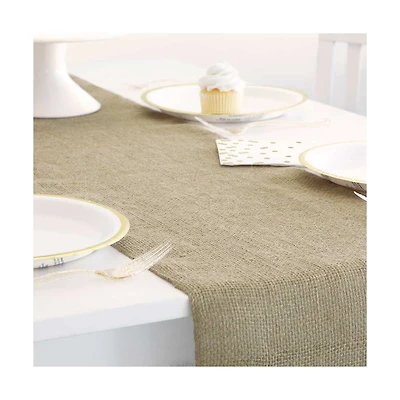 Burlap Table Runner, 5.9 ft