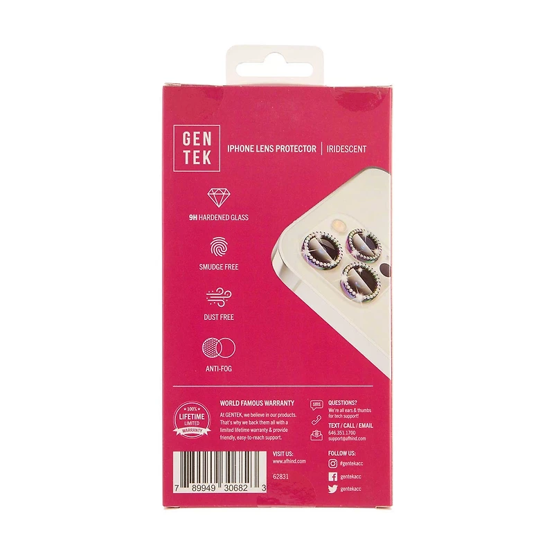 GENTEK iPhone Lens Protector, Iridescent