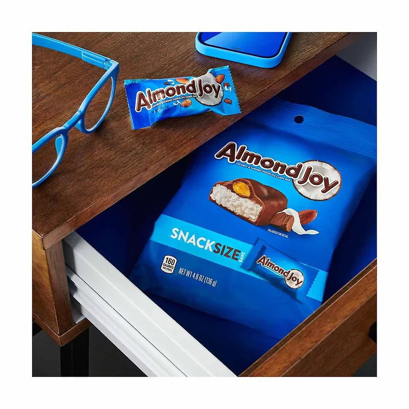 Almond Joy Coconut and Almond Chocolate Snack Size Candy Bars, 4.8 oz
