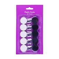 Round Plastic Hooks, 10 ct