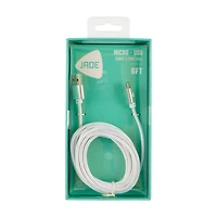 JADE White Micro USB Cord, 6 ft