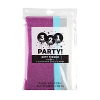 321 Party! Purple Glitter Gift Tissue Paper