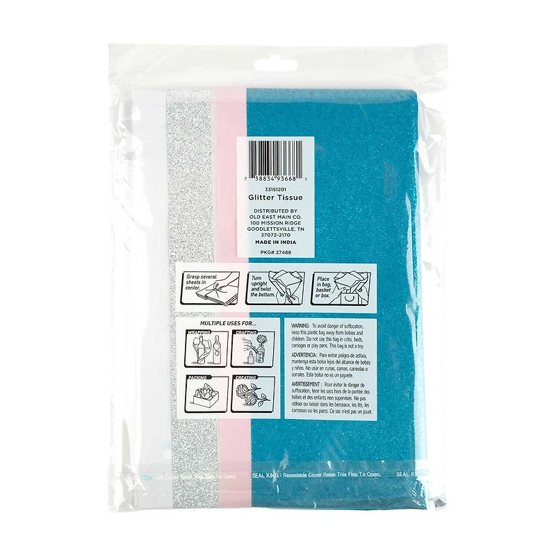 321 Party! Glitter Tissue Paper