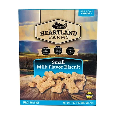 Heartland Farms Small Milk Flavor Dog Biscuits, 17 oz