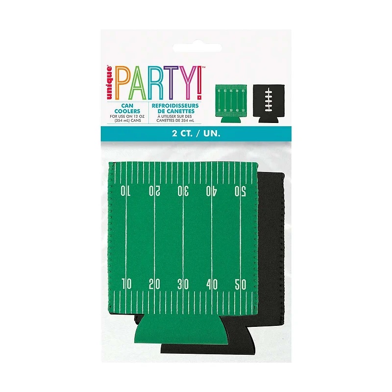 Unique Party Kickoff Football Can Coolers, 2 Count