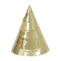 Unique Party! Mini Gold Foil Fringe Party Hats, 4 ct
