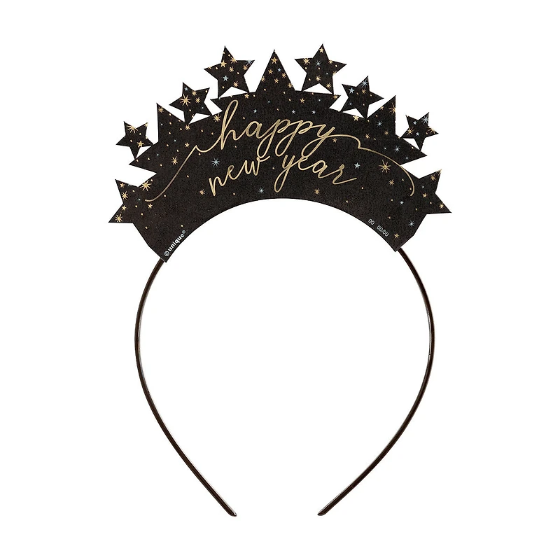 Disco New Year Party Headbands, 4ct