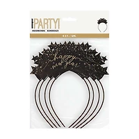 Disco New Year Party Headbands, 4ct