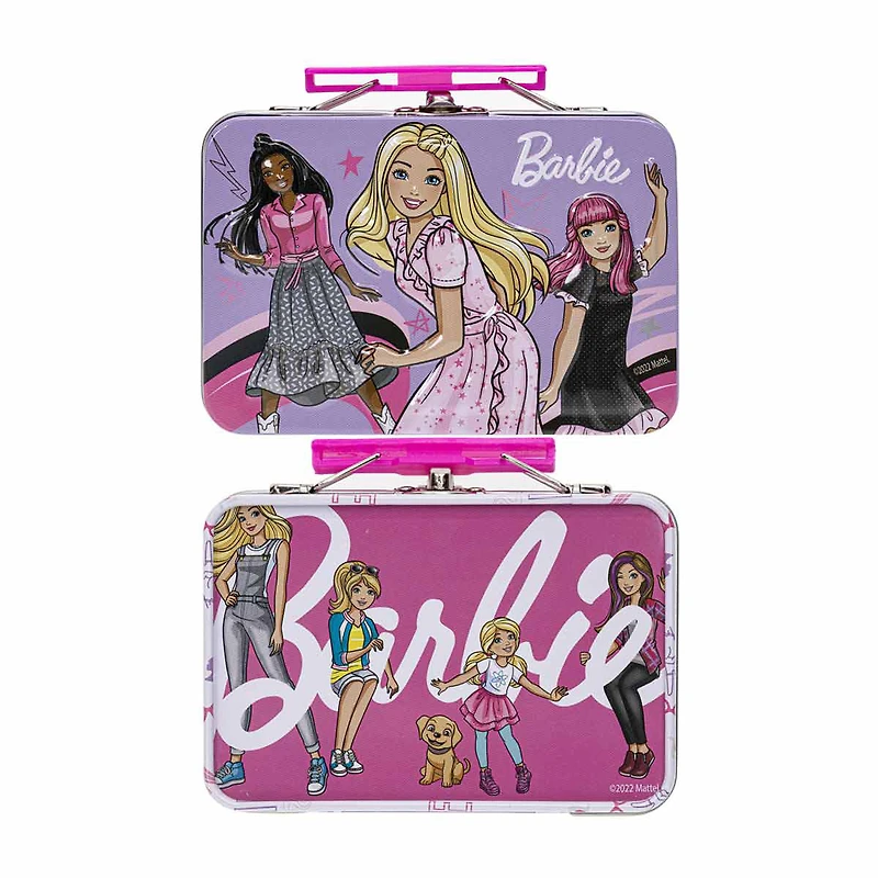 Barbie Princess Plant Based Lip Balm with Tin Case, 4 ct