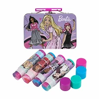 Barbie Princess Plant Based Lip Balm with Tin Case, 4 ct