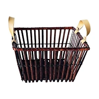 Natural Willow Woven Basket, Square, Large